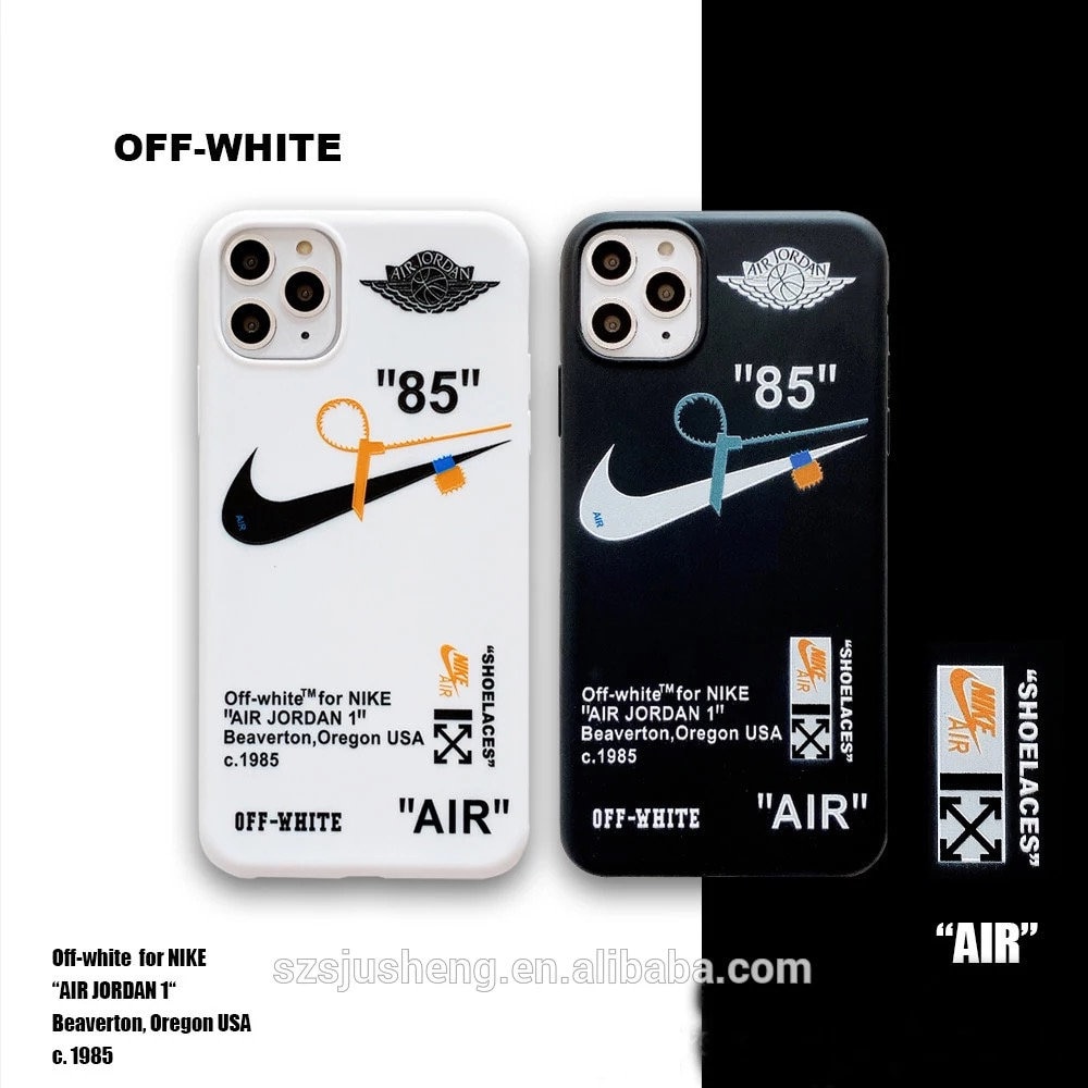 nike off white clear phone case