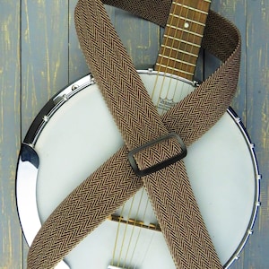 Retro Cotton Tweed Banjo Adjustable Strap