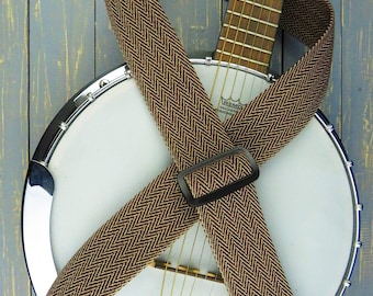 Retro Cotton Tweed Banjo Adjustable Strap