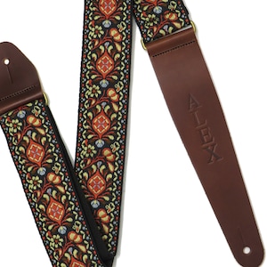 Personalised Guitar Strap / Guitarist Gift / Bassist Gift / woven guitar strap / Customised Guitar Strap