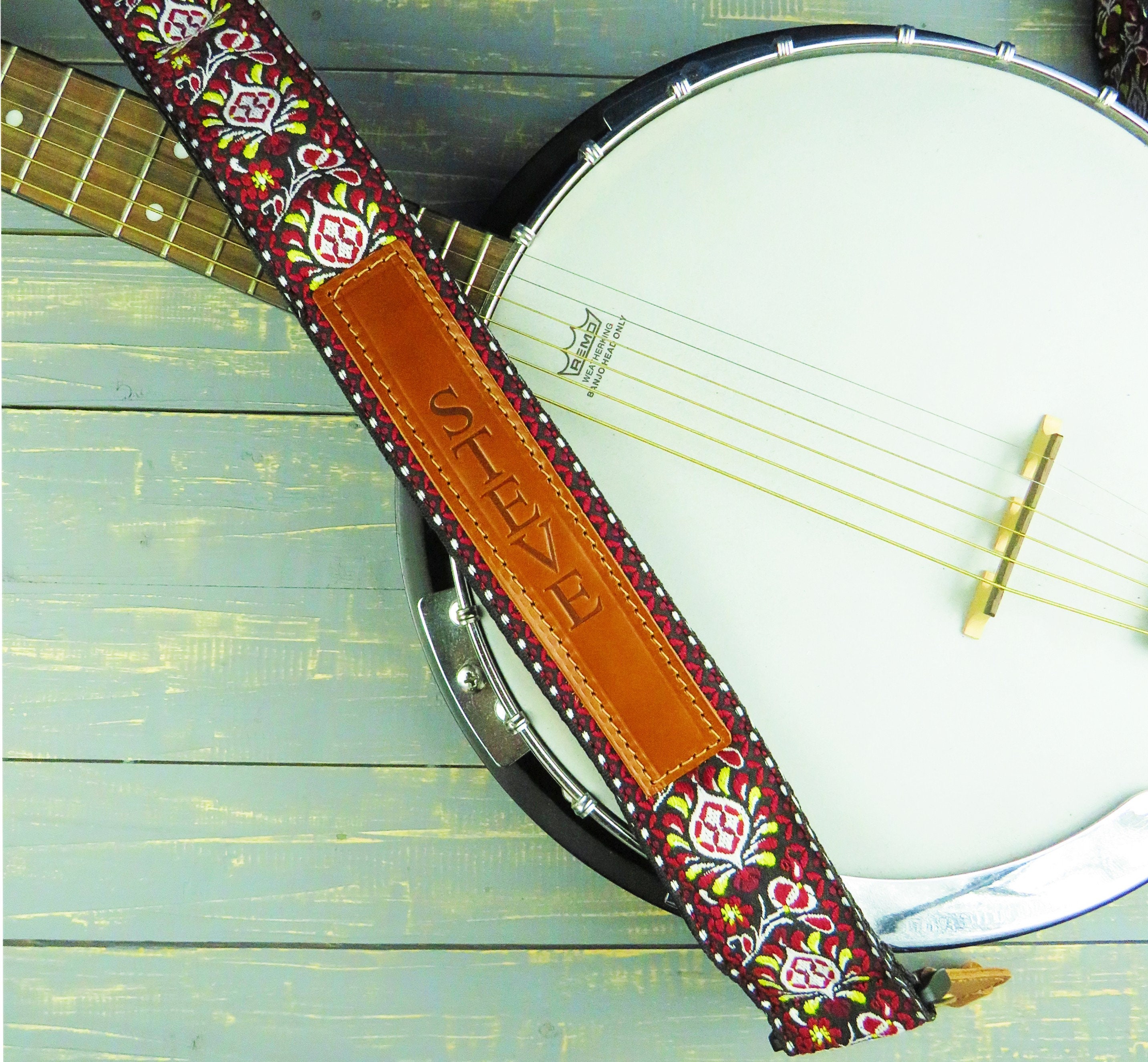 Retro Cotton Tweed Banjo Adjustable Strap 