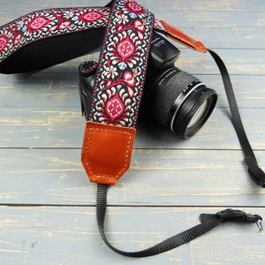 Jacquard Camera Strap / Padded Camera Strap / Camera Gift / Custom Camera Shoulder or Neck strap for DSLR image 2