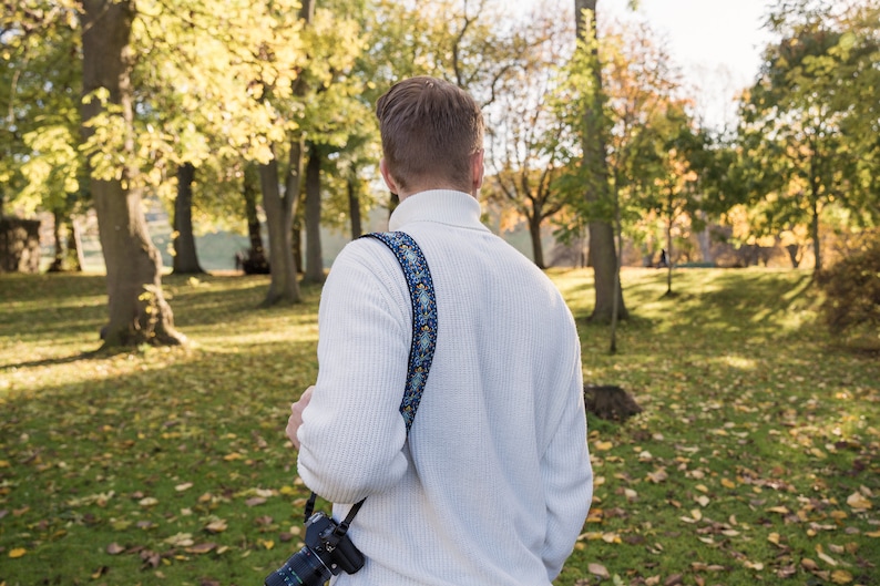 Jacquard Camera Strap / Padded Camera Strap / Camera Gift / Custom Camera Shoulder or Neck strap for DSLR image 7