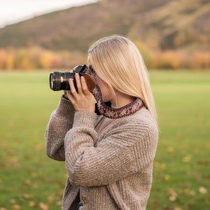 Jacquard Camera Strap / Padded Camera Strap / Camera Gift / Custom Camera Shoulder or Neck strap for DSLR image 5