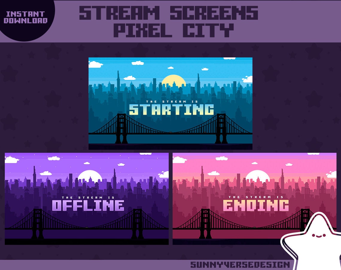 Stream Screens - Pixel City