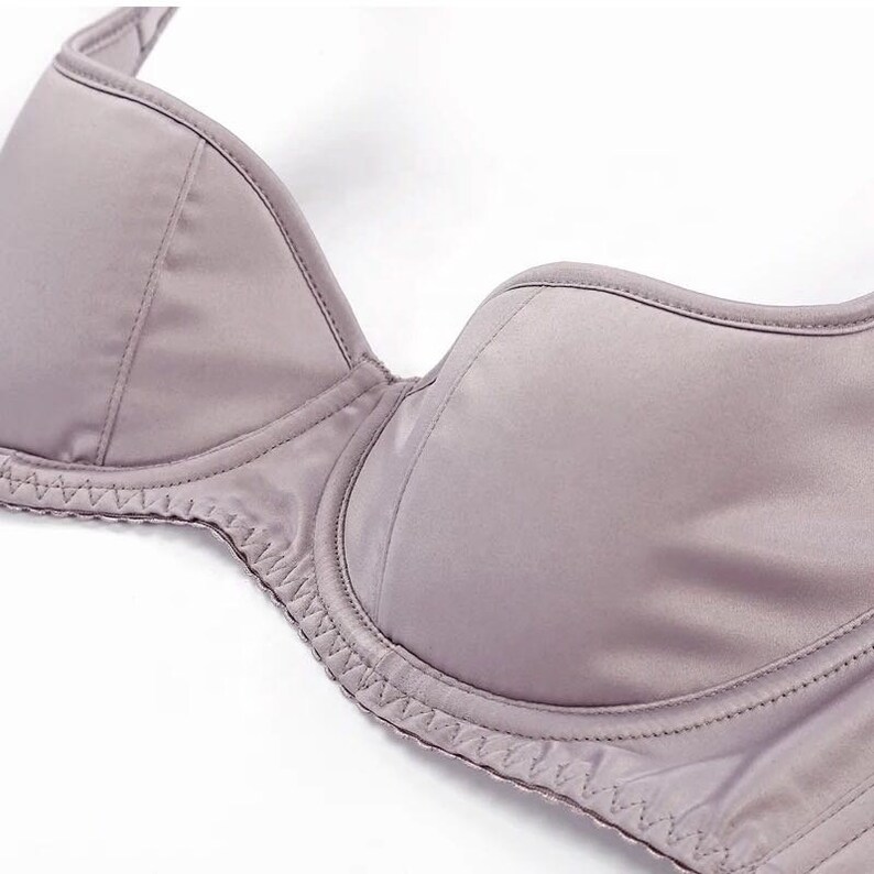 Shelf Bra and Panties Set Satin Lingerie set Etsy
