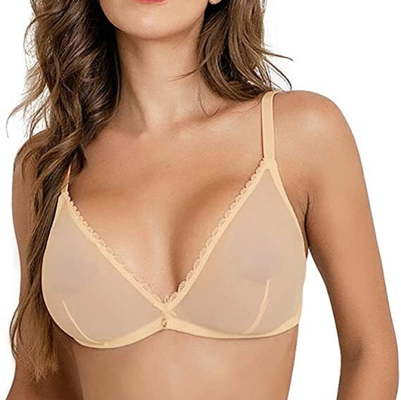 Sheer Nude Bra 