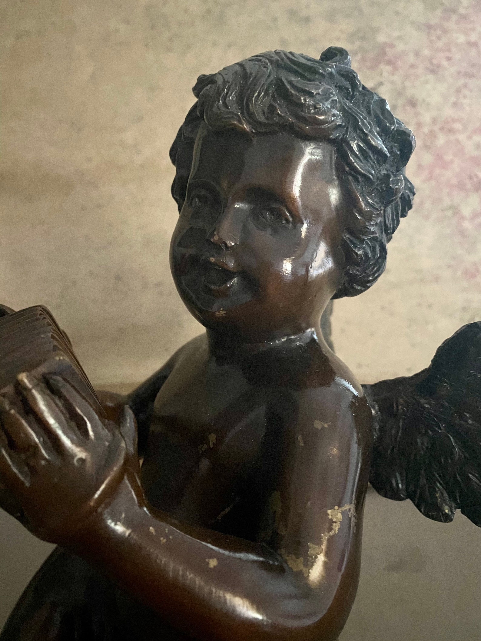 Vintage Bronze Angel Statue/ Religious Vintage Angel Statue/ Etsy Australia