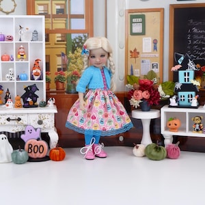 Little Monsters - dress and sweater set with boots for Ruby Red Fashion Friends doll