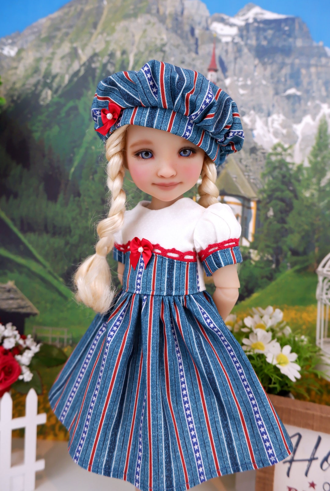 Star Spangled Stripes - Dress and Hat With Shoes for Ruby Red Fashion ...