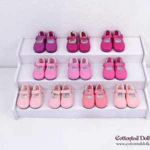 Zapatos de vestir Mary Jane para muñeca Ruby Red Fashion Friends - tonos rosa