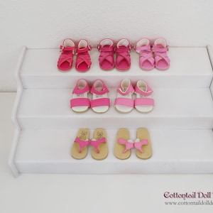 Sandals for Ruby Red Fashion Friends doll - Shades of Dark Pink