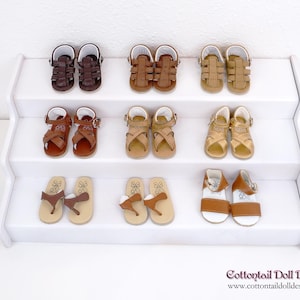 Sandals for Ruby Red Fashion Friends doll - Shades of Brown