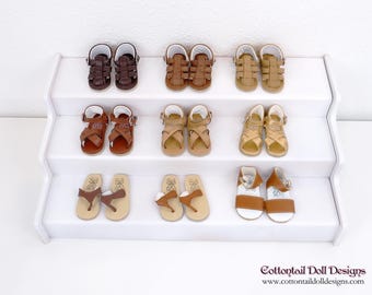 Sandalen für Ruby Red Fashion Friends Puppe - Brauntöne