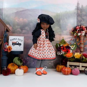 Plaid Witch - dress with boots for Ruby Red Fashion Friends doll