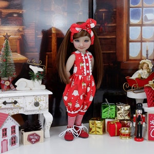 Santa Gnomes - romper with boots for Ruby Red Fashion Friends doll