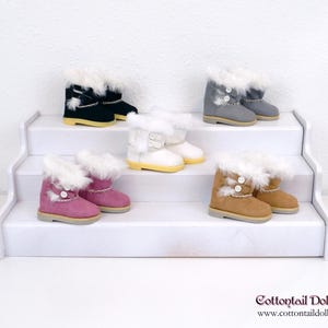 Ugg style fur boots for Ruby Red Fashion Friend doll