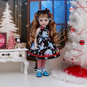 Gift for Bear - dress with boots for Ruby Red Fashion Friends doll
