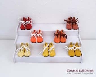 Ankle lace up boots for Ruby Red Fashion Friend doll - Citrus