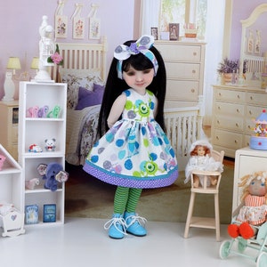 Randall, Mike & Sully - dress with boots for Ruby Red Fashion Friends doll