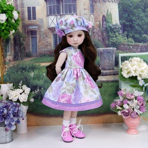 Rose&#39;s Charm - dress ensemble with boots for Ruby Red Fashion Friends doll