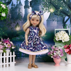 Unicorn Glade - dress with sandals for Ruby Red Fashion Friends doll