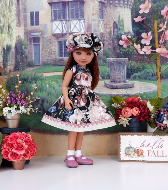 Garden Tranquility - dress ensemble with shoes for Ruby Red Fashion Friends  doll
