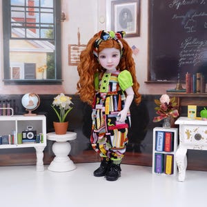 School Books - romper & boots for Ruby Red Fashion Friends doll