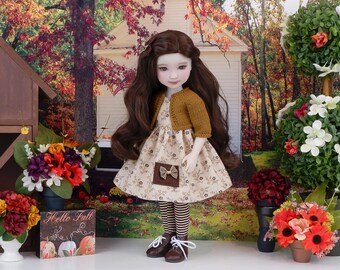 Wildflower Ridge - dress & sweater with boots for Ruby Red Fashion Friends doll