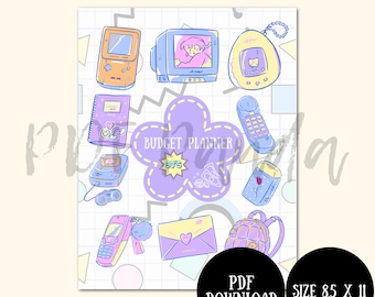 Voorblad budgetplanner jaren 90 nostalgie (pdf-download)