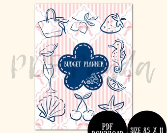 Voorblad budgetplanner | Frans zeethema (pdf-download)