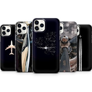 Capa de Aviação para Celular, Capa de Piloto de Avião para iPhone 16E, 15, 14, 13, 12 Samsung S25Edge, S24fe, A16, A56 Pixel 9A, 9Pro XL, 6A, 7A, 8A, 8Pro