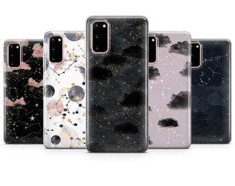 Stars Phone Case Planets Constelation Cover for iPhone 15, 14, 13, 12, 11, Galaxy S23, S22, S21Fe, Samsung A14, A54, Pixel 8Pro, 7A, 6A