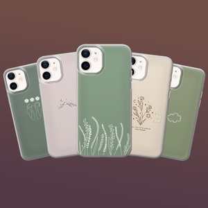 Custodia per telefono carina e minimalista, semplice, artistica, per iPhone 16, 15, 14, 13, Galaxy S24, S23fe, S22, Samsung A35, Pixel 9Pro XL, 8Pro, 7A, 7Pro, 6A