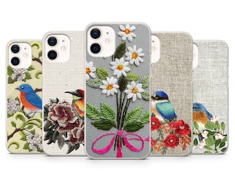 ★DESIGN SKIN★ iPhone New Bookle Embroidery Case Design Skin Leather Case Embroidery Patch Compatible with