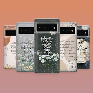 Christian Phone Case Pray Bible Verse Case for Google Pixel 10, 9A, 9Pro XL, 8A, 8Pro, 7A Samsung S25, S24Fe, A16, A56 iPhone 17, 16E, 15,14