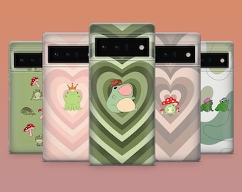 Cute Toad Phone Case Frog Mushroom Cover for Google Pixel 10, 9A, 9ProXL, 8A 7A, 7Pro 6A Samsung S25 S24Fe S23 A16 A56 iPhone 17 16 15 14 13