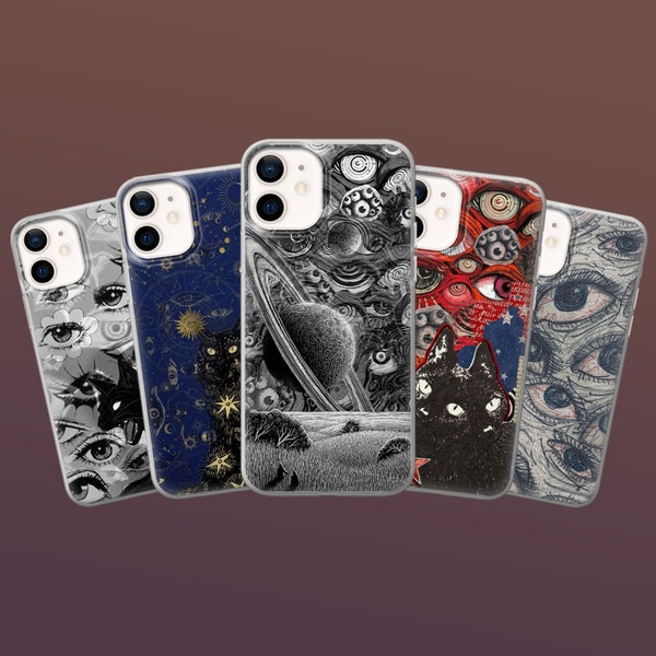 Gothic Gore Phone Case Creepy Grunge Cover for iPhone 15, 14, 13, 12, 11, Pixel 8A, 8Pro, 7A, 6A, Galaxy S24, S23fe, S22, Samsung A14, A54