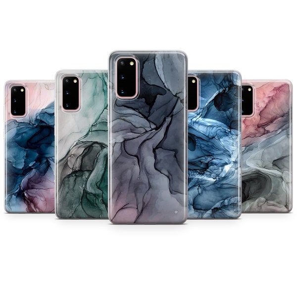 Gray Marble Phone Case Carrara Cover for iPhone 14, 13, 12, 11, Xr, 8+, Galaxy S23, S21Fe, S22, Samsung A54, A74, A34, A14, Pixel 7A, 6Pro