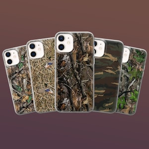 Hunting Camo Phone Case Mallard Duck Cover for iPhone 16E, 15Pro, 14, 13 Samsung S25, S24Fe, S23, A16, A56 Pixel 9Pro XL, 9A, 8Pro, 7A, 6A