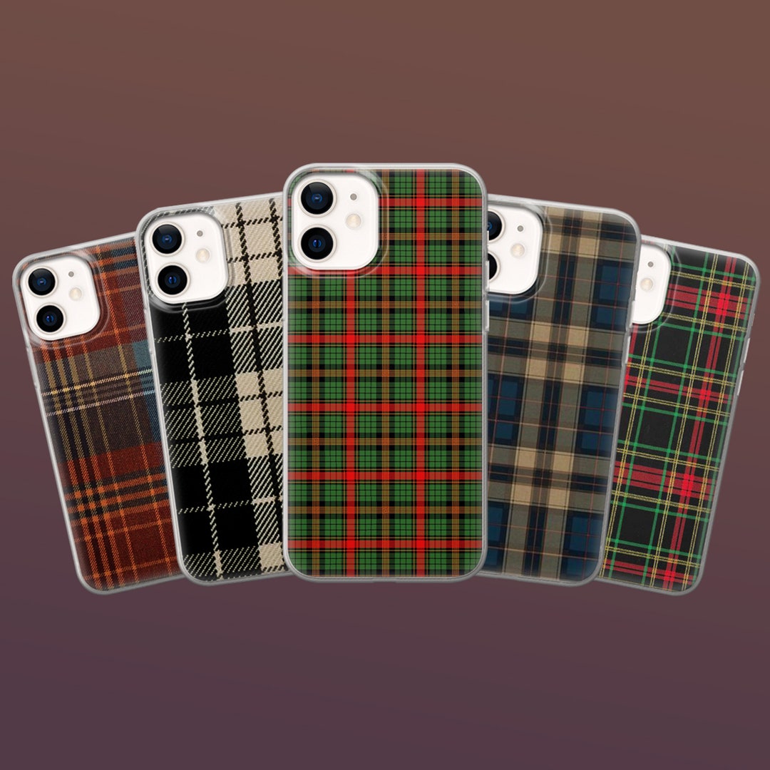Scottish Plaid iPhone Case Flannel Tartan Phone Case for iPhone 16