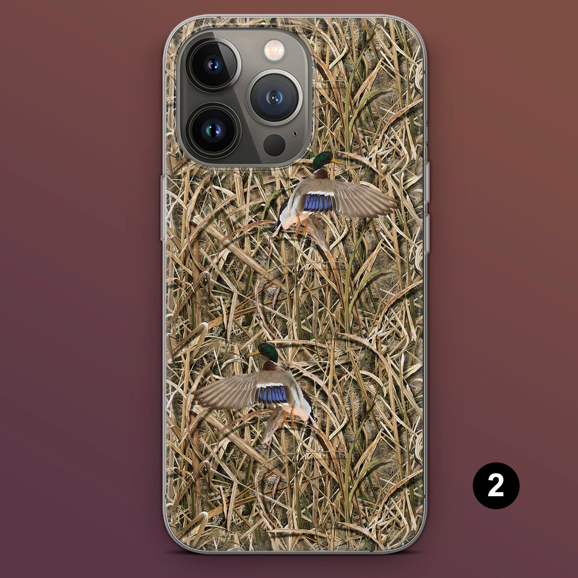 Hunting Camo Phone Case Mallard Duck Iphone Cover for Iphone Etsy