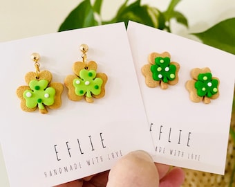 Hoefijzervorm polymeerklei: St. Patrick's Day-oorbel STL-bestand (digitaal) - België