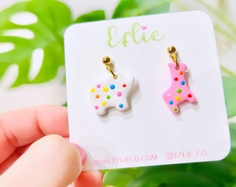 Örhängen med djurkakor i cirkusstil | Örhängen med djurkex | Örhängen med mammas cirkuskakor och kakor | Örhängen med djurkakor