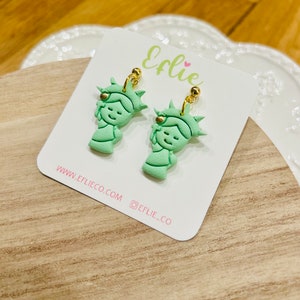 Boucles d'oreilles Status Of Liberty | Pendentifs Lady Liberty | Idée cadeau boucles d'oreilles New York City | Boucles d'oreilles Indépendance 4 juillet | L'amour américain des Etats-Unis