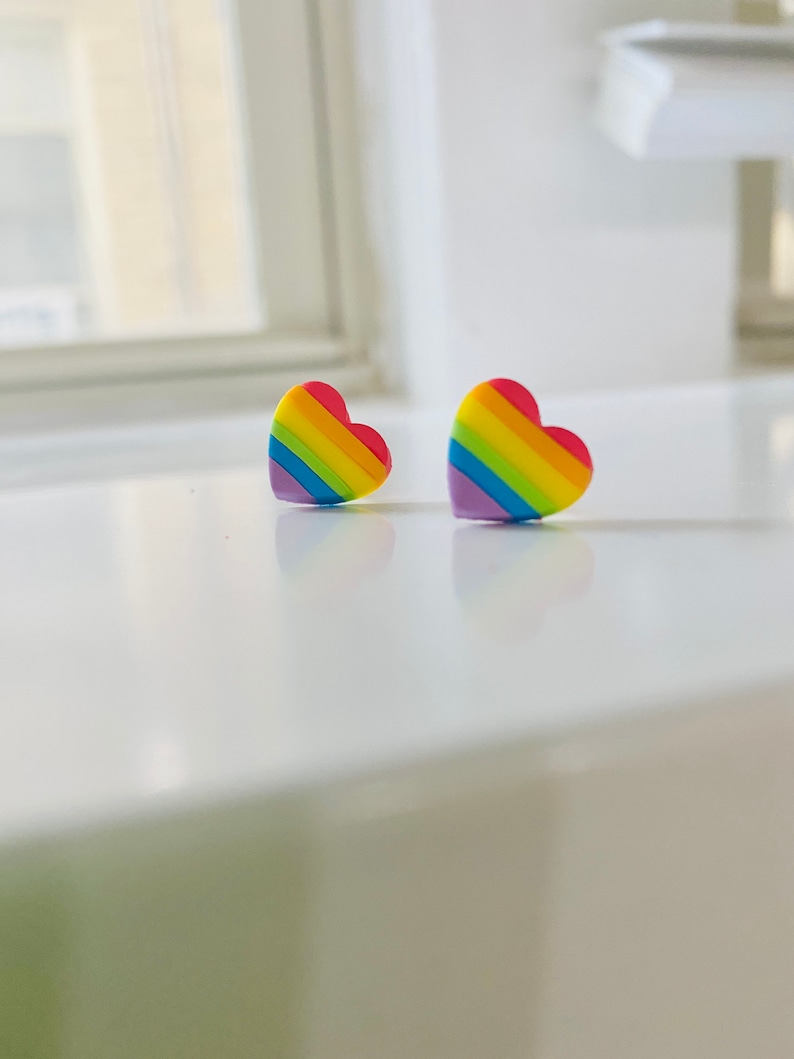 thumbnail image 2 of Jewelry Stainless Steel Fashion Rainbow Ear Stud Earring For Gay Lesbian Pride Cf11xgxuzi7 2 of 14