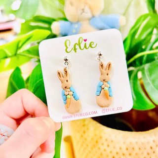 Orecchini Di Pasqua A Forma Di Carota E Coniglio | Cristallo E Placcatura Rame | Gioielli Donna 2,1x1,4 Cm