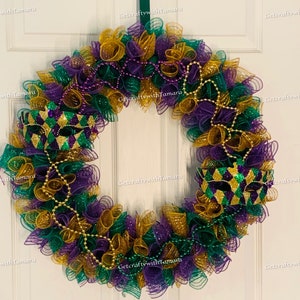 Mardi gras wreath.