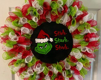 Grinch wreath.