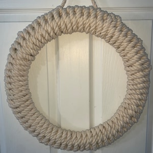 Nautical cotton rope wreath.